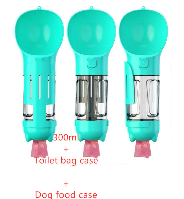 3-in-1 Pet Water Bottle – Bowl, Water Bottle & Bag Holder for Travel and Outdoor Use