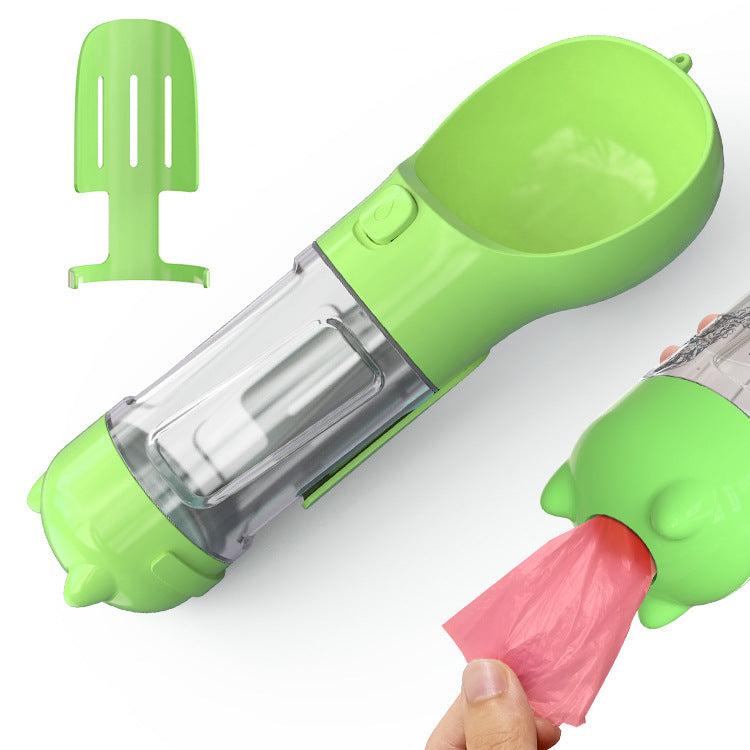 3-in-1 Pet Water Bottle – Bowl, Water Bottle & Bag Holder for Travel and Outdoor Use