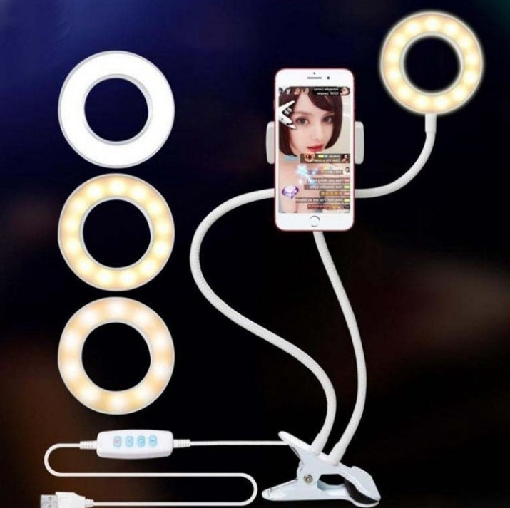 LED Selfie Ring Light – Adjustable Makeup Light with 8 cm Tripod