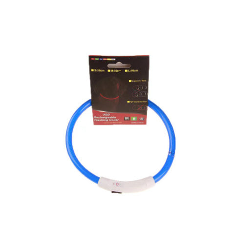 Reflekterande LED-halsband för nattpromenader