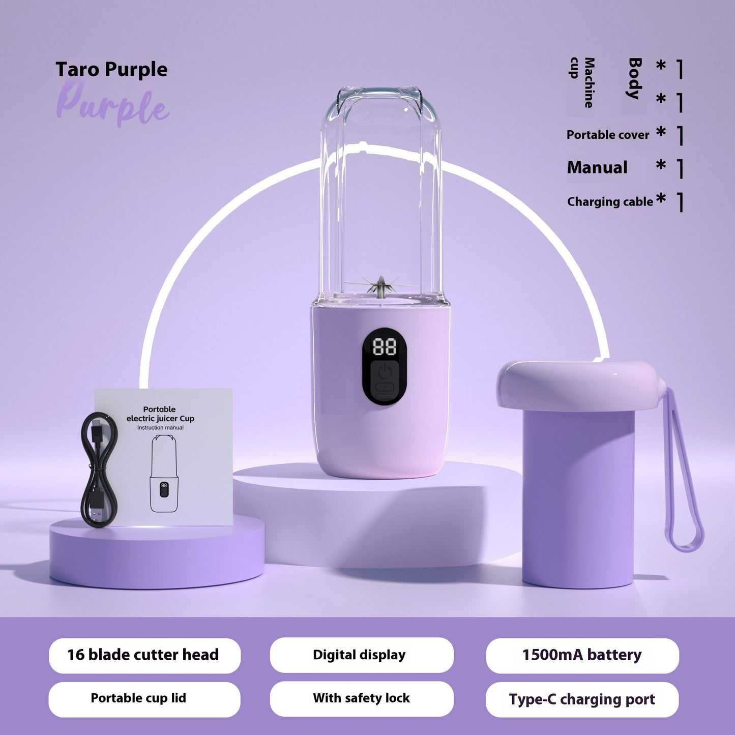 USB Juice Blender – Portable Mixer for Home & Travel