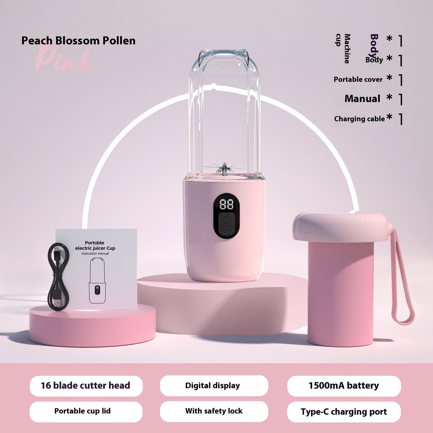 USB Juice Blender – Portable Mixer for Home & Travel