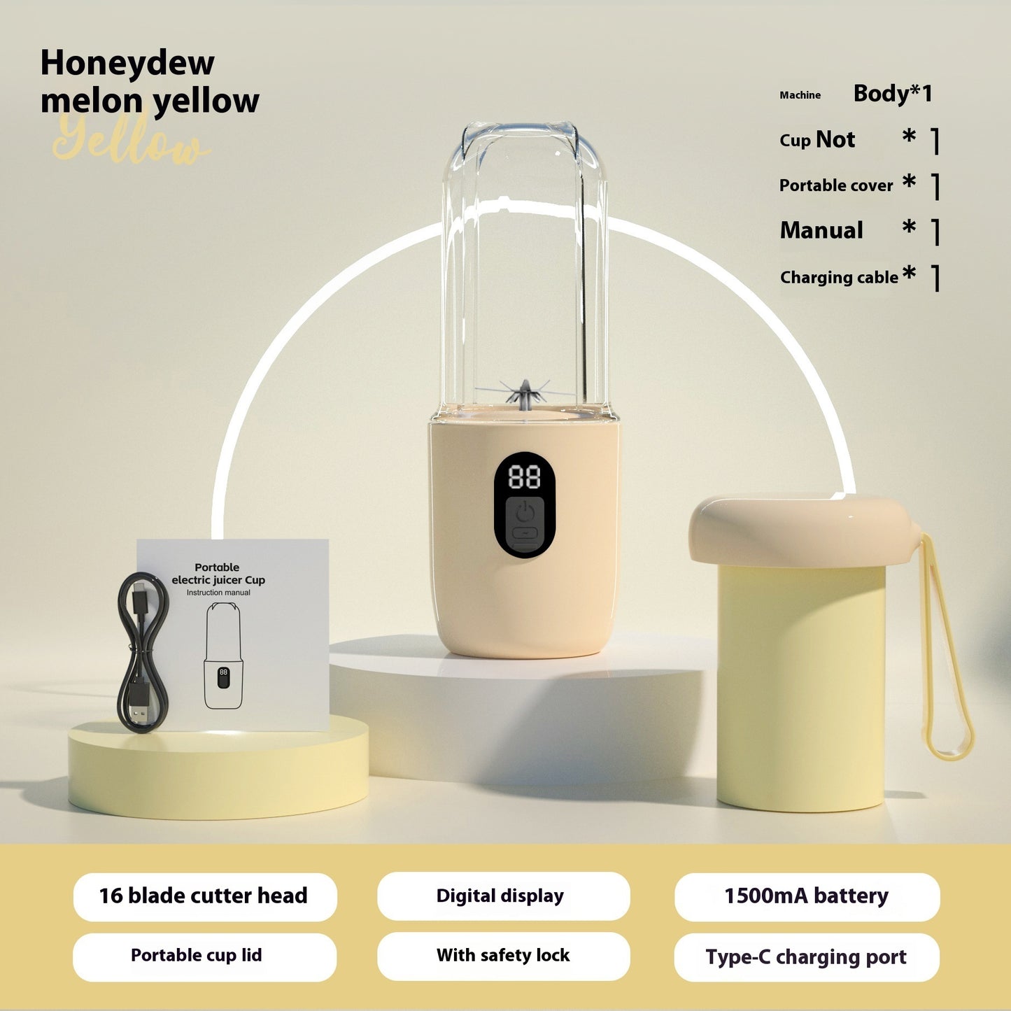 USB Juice Blender – Portable Mixer for Home & Travel