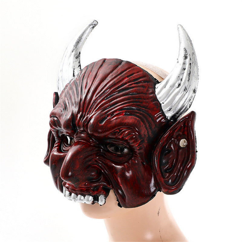 Djävulsmask med spetsig design – Halloween & Maskerad