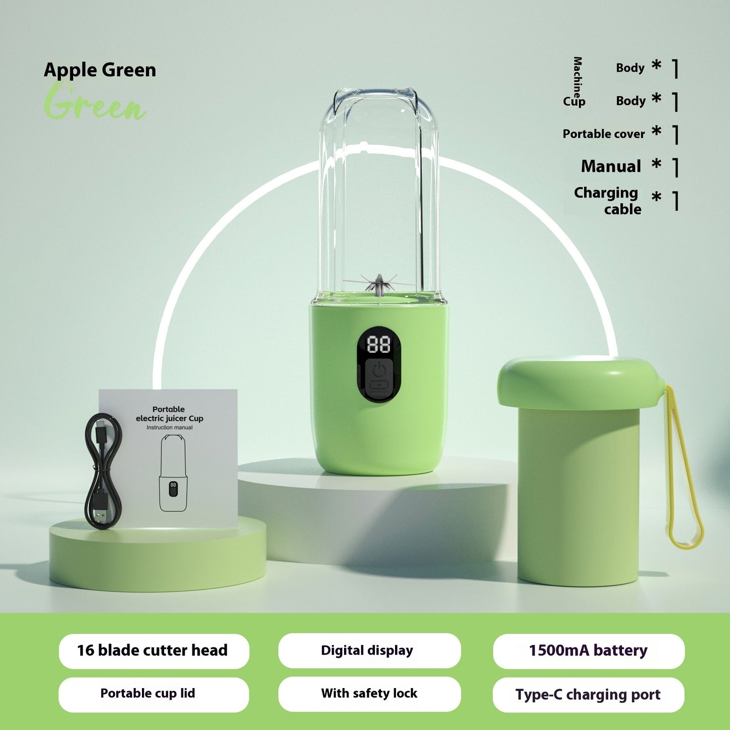 USB Juice Blender – Portable Mixer for Home & Travel