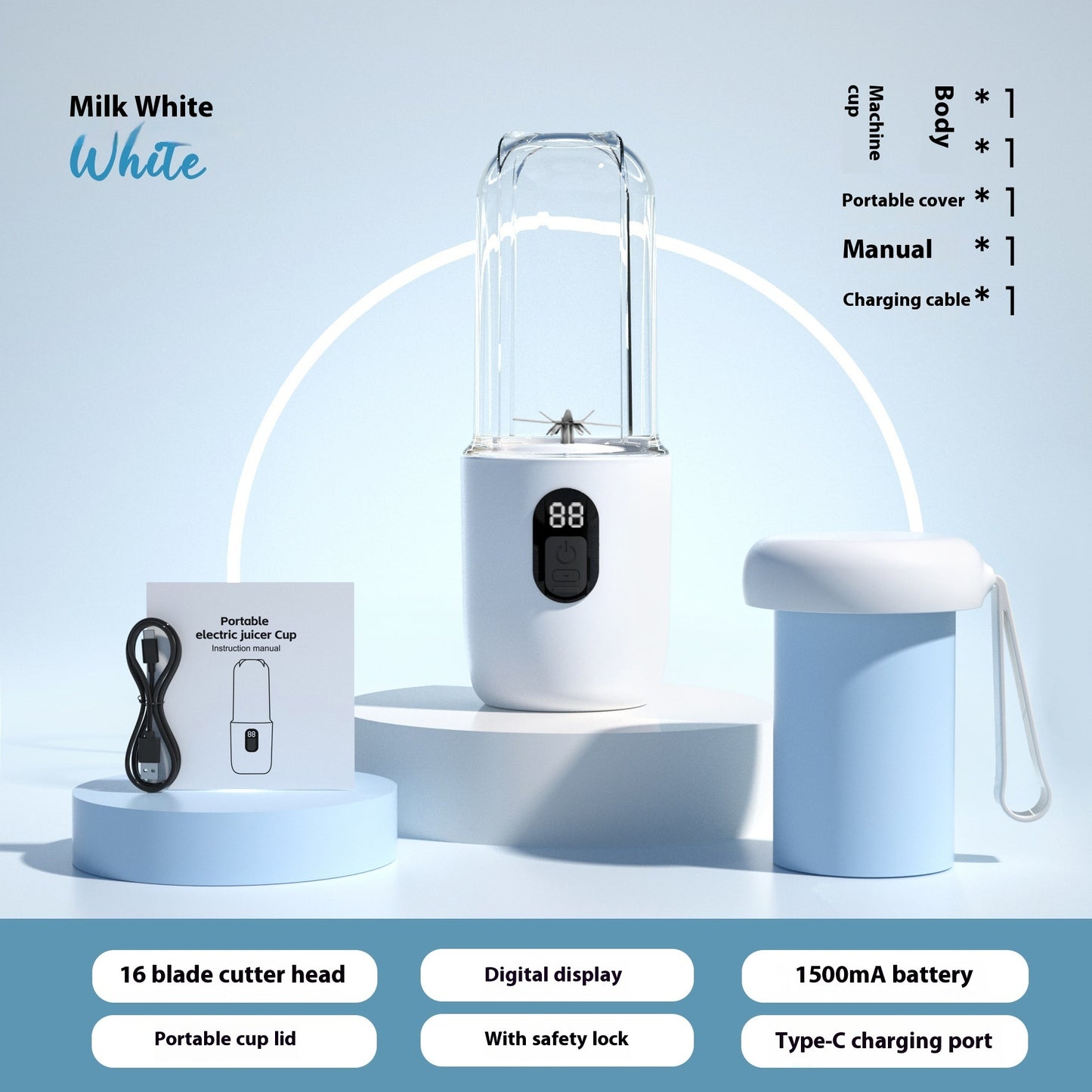 USB Juice Blender – Portable Mixer for Home & Travel