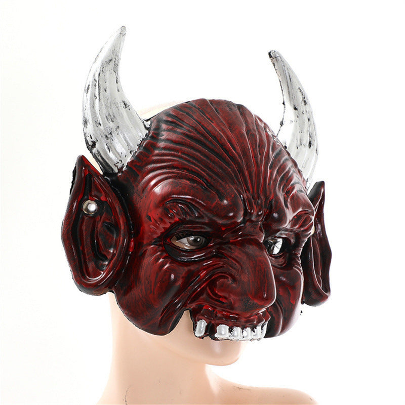 Djävulsmask med spetsig design – Halloween & Maskerad