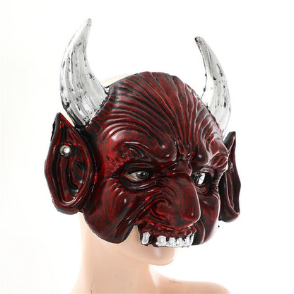 Djävulsmask med spetsig design – Halloween & Maskerad
