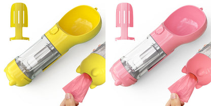 3-in-1 Pet Water Bottle – Bowl, Water Bottle &amp; Bag Holder for Travel and Outdoor Use