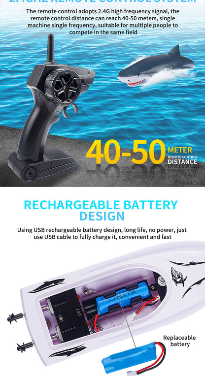 Remote Controlled Shark Boat – Waterproof RC Toy for Kids &amp; Pool