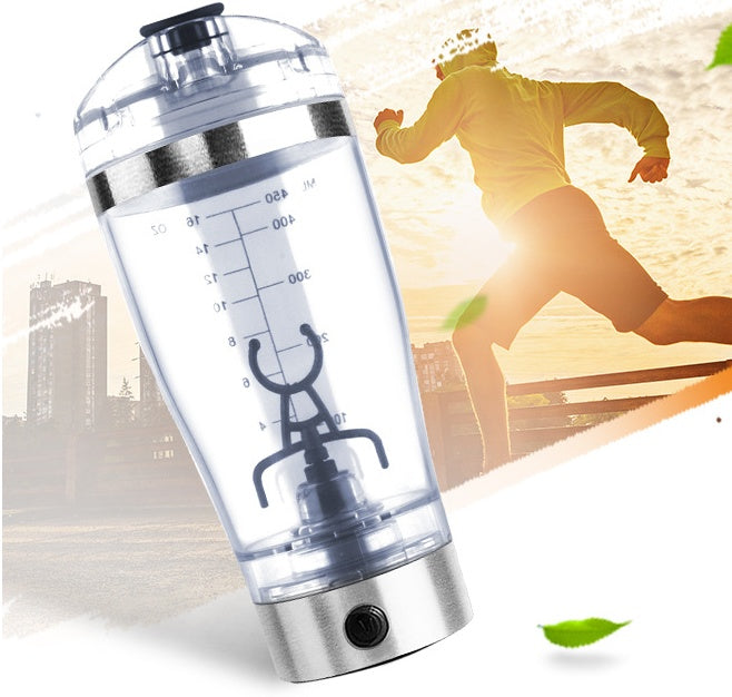 Elektrisk Shakerflaska – USB-laddad Mixer för Protein, Mjölk & Kaffe