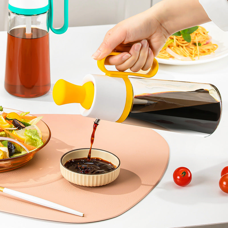 Oil Bottle with Brush – 2-in-1 for Grill &amp; Kitchen
