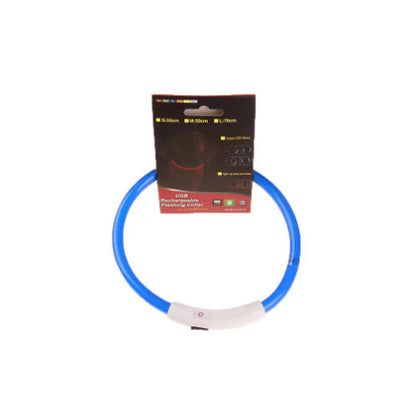 Reflekterande LED-halsband för nattpromenader