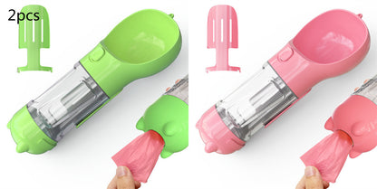 3-in-1 Pet Water Bottle – Bowl, Water Bottle &amp; Bag Holder for Travel and Outdoor Use