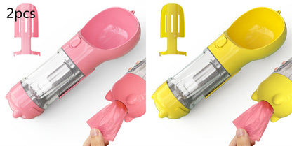 3-in-1 Pet Water Bottle – Bowl, Water Bottle &amp; Bag Holder for Travel and Outdoor Use
