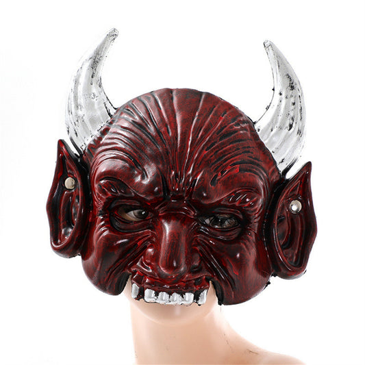 Djävulsmask med spetsig design – Halloween & Maskerad