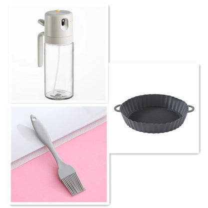 2-in-1 Oil Spray &amp; Dispenser – For Cooking, Grilling &amp; Baking