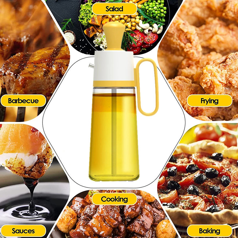 Oil Bottle with Brush – 2-in-1 for Grill &amp; Kitchen