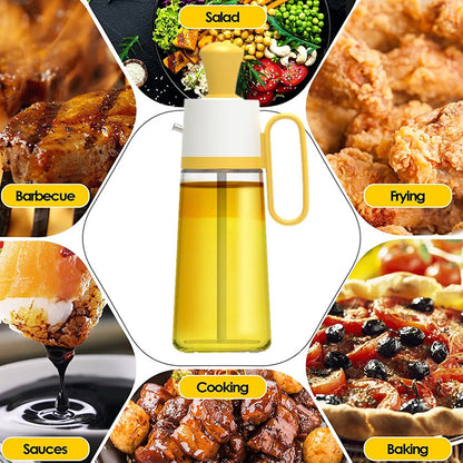 Oil Bottle with Brush – 2-in-1 for Grill &amp; Kitchen