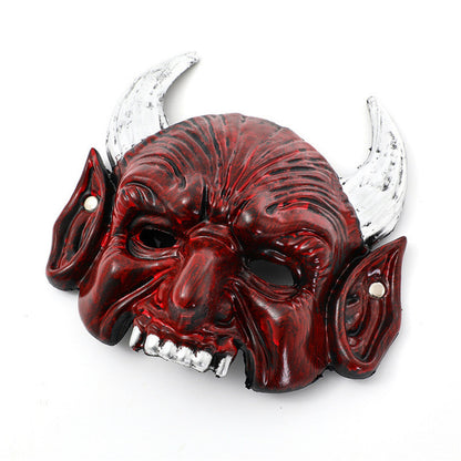 Djävulsmask med spetsig design – Halloween & Maskerad