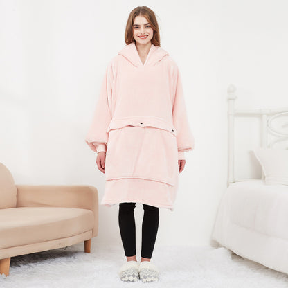 Värmande Hoodie Filt med USB – Stor, Mysig & Bekväm