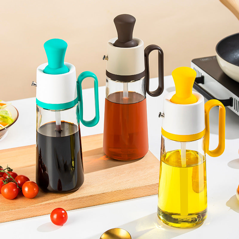 Oil Bottle with Brush – 2-in-1 for Grill &amp; Kitchen