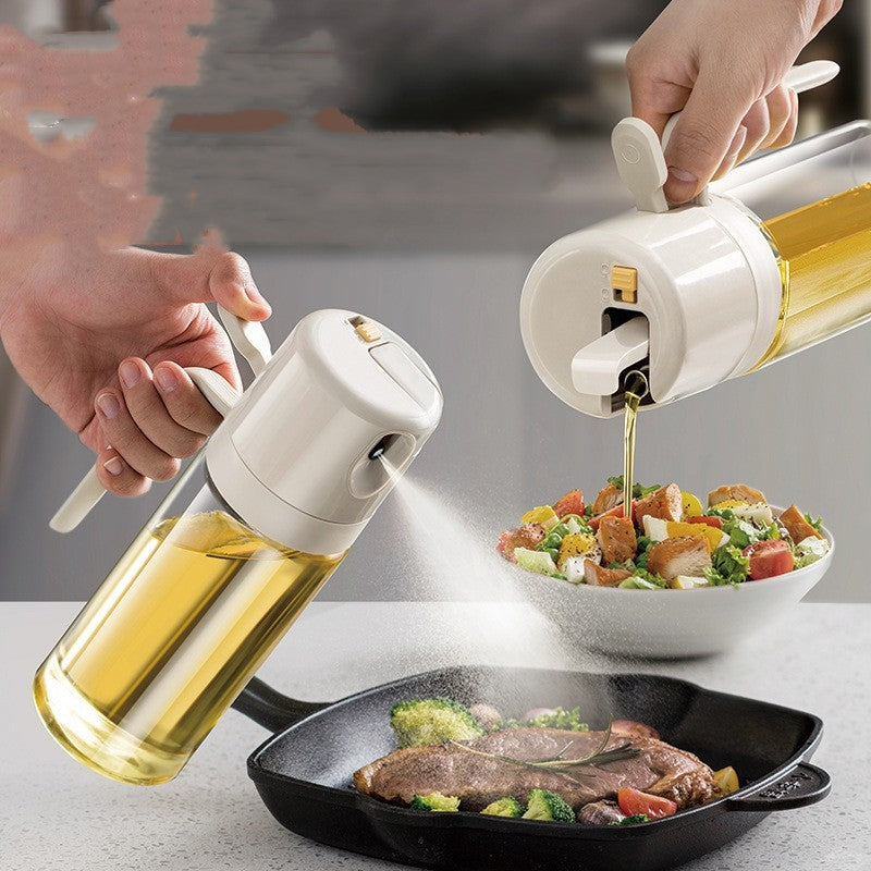 2-in-1 Oil Spray &amp; Dispenser – For Cooking, Grilling &amp; Baking