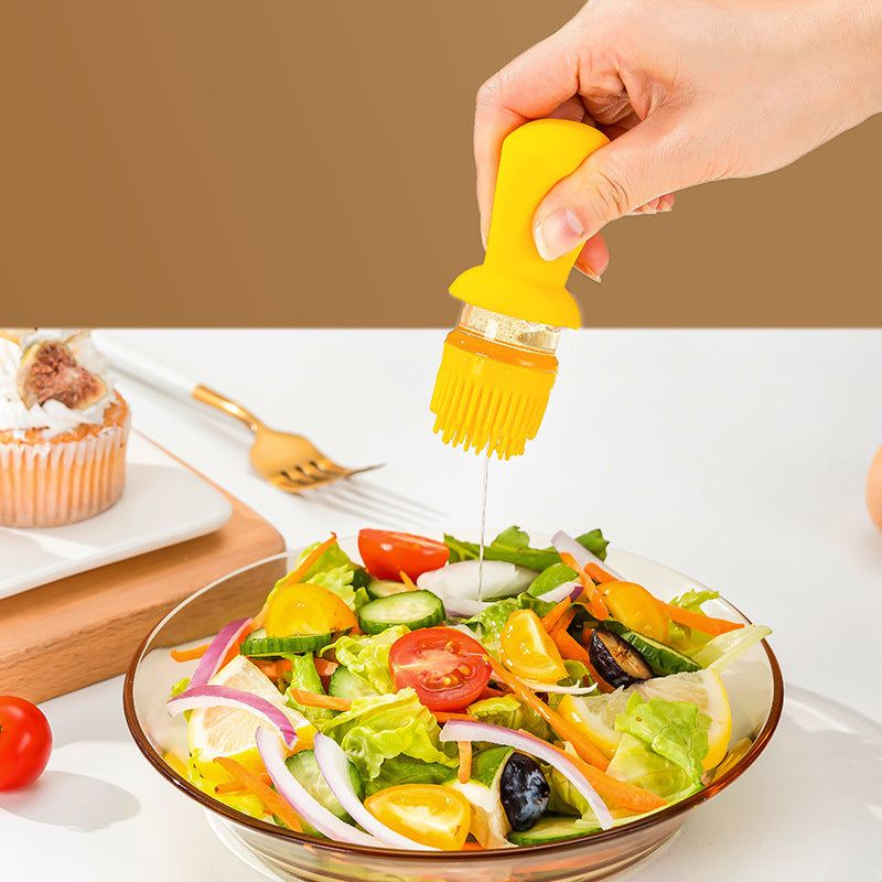 Oil Bottle with Brush – 2-in-1 for Grill &amp; Kitchen