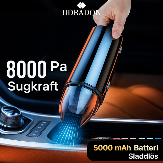 Trådlös Bärbar Bilstädare – Kraftfull & Uppladdningsbar Mini Dammsugare