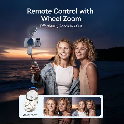 Mini Selfiestick Tripod med Zoom Fjärrkontroll – För iPhone & Android