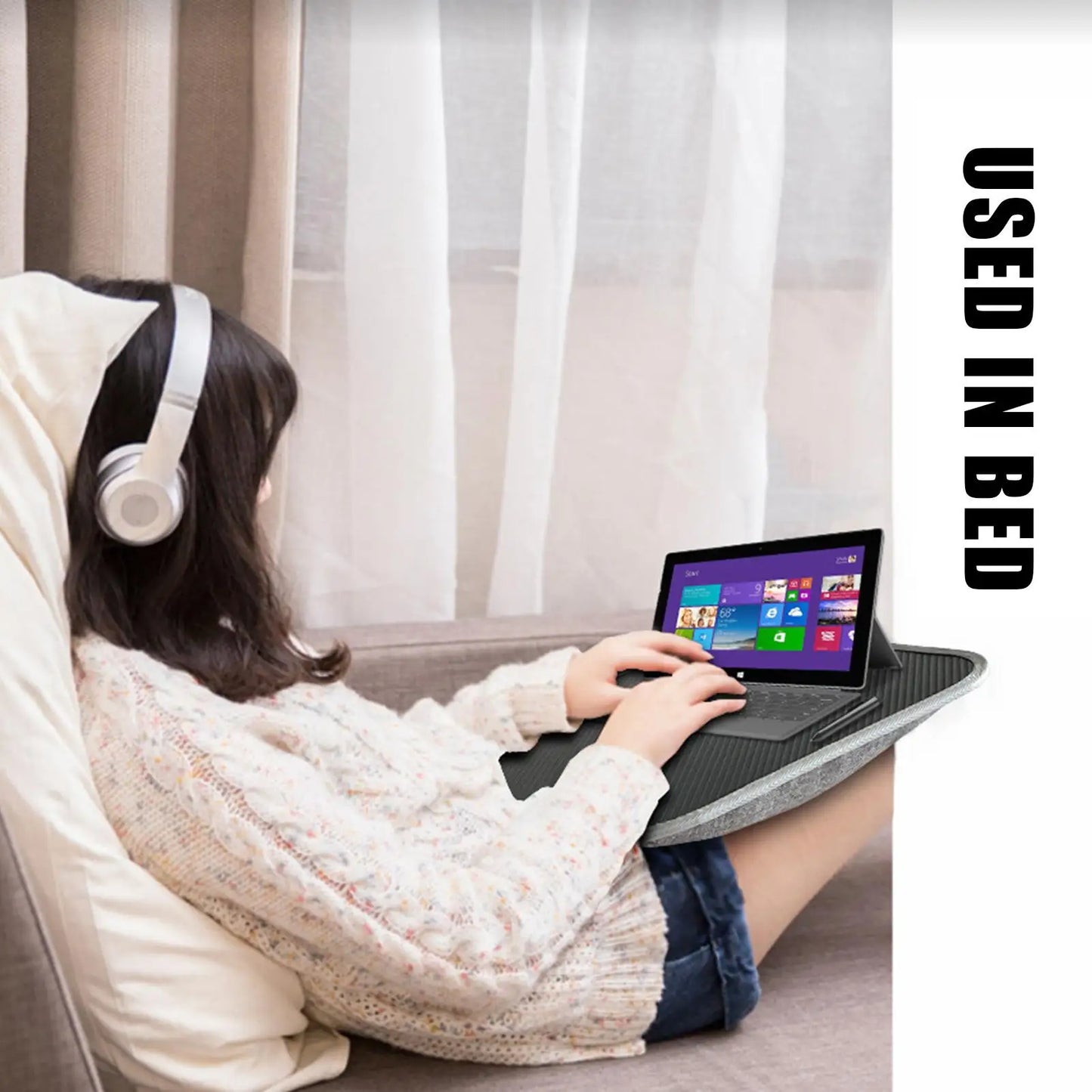 Laptopbord för Sängen med Kudde – Lap Desk för Laptop