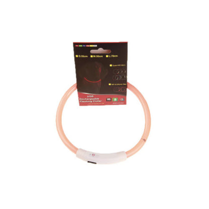 Reflekterande LED-halsband för nattpromenader