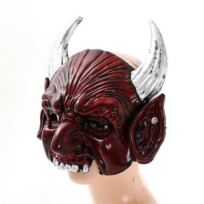 Djävulsmask med spetsig design – Halloween & Maskerad
