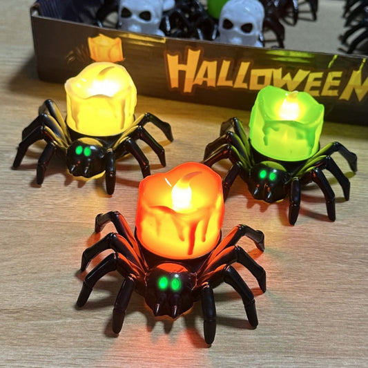 Halloween Pumpa- och Spindelljusstake – Dekorationsrekvisita