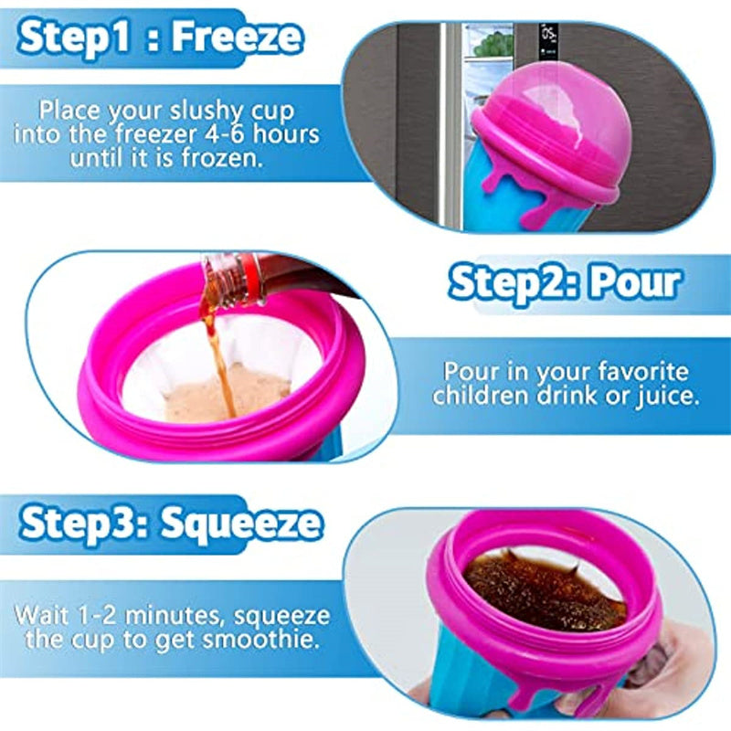 Slush Mug 500 ml – Quick-Cooling Smoothie &amp; Ice Cream Mug for Summer