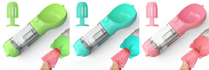 3-in-1 Pet Water Bottle – Bowl, Water Bottle &amp; Bag Holder for Travel and Outdoor Use