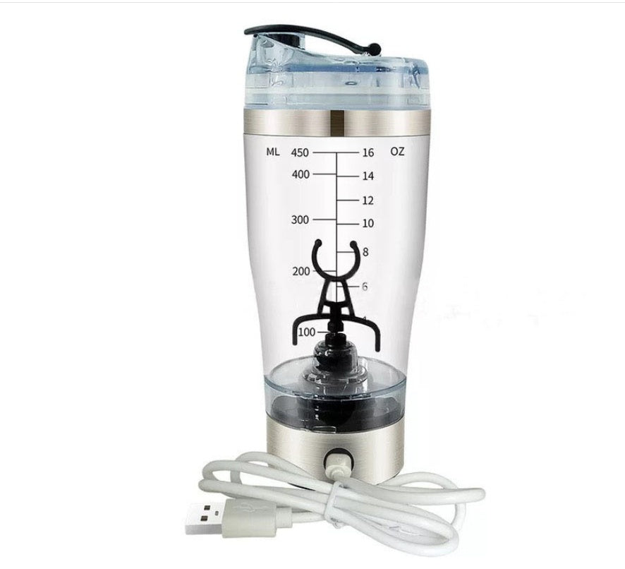Elektrisk Shakerflaska – USB-laddad Mixer för Protein, Mjölk & Kaffe