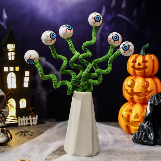 Halloween Tredimensionell Ögonpärlor Kvistbukett – Kreativ och Rolig Dekoration