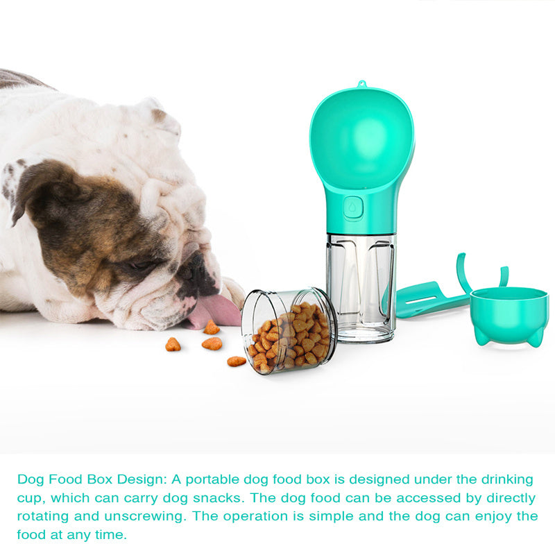 3-in-1 Pet Water Bottle – Bowl, Water Bottle &amp; Bag Holder for Travel and Outdoor Use