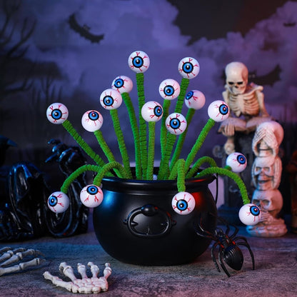 Halloween Tredimensionell Ögonpärlor Kvistbukett – Kreativ och Rolig Dekoration