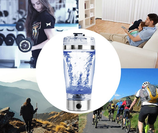 Elektrisk Shakerflaska – USB-laddad Mixer för Protein, Mjölk & Kaffe