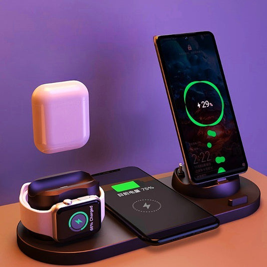 6-in-1 Wireless Charger – Fast Charging for iPhone &amp; Apple Watch